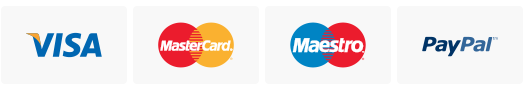 Поддерживаем оплату: Visa, MasterCard, Maestro, PayPal Способы оплаты
